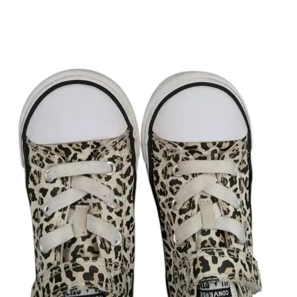 Converse Shoes Infant 9 Sneakers Chuck Taylor All Star Low Toddler Leopard Print